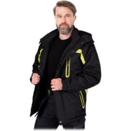 HERMAN - kurtka ocieplana polarem, 100% poliester 150 g/m², stójka, odpinany kaptur z polarową podszewką, 4 kieszenie, rękawy ściągacz, suwak napy rzepy - M-8XL.