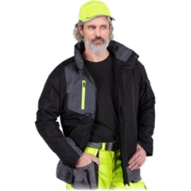 HYPER-J - kurtka ocieplana polarem, suwak, rzep, kaptur chowany w kołnierzu, 5 kieszeni, powłoka 100% poliester, 150-160 g/m² - M-3XL.