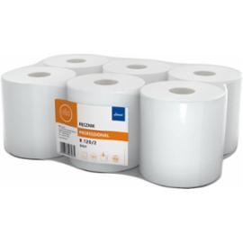 HLA-RECEL-120 - ręczniczki papierowe w rolach białe 120 metrów - 6 rolek.