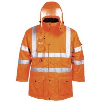 RT27 kurtka ostrzegawcza 7w1 kolejowa GO/RT - XS-4XL.