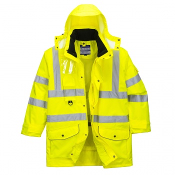S427 Kurtka ostrzegawcza ocieplana 7w1 - XS-5XL.