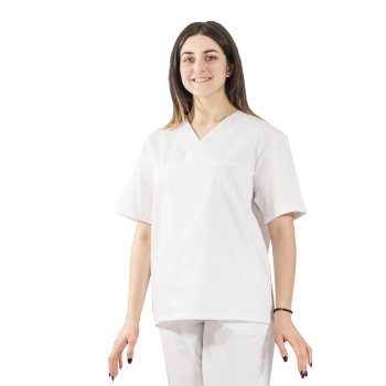 K8RK Bluza piekarska piekarza bluza gastronomiczna biała unisex