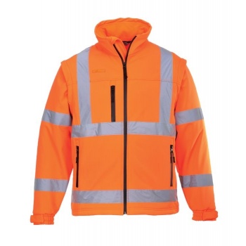 S424 Softshell Ostrzegawczy Clasic (3L), kurtka wodoodporna 2 kolory - S-3XL. 