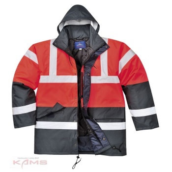 S466 Dwukolorowa kurtka ostrzegawcza 5 kolorów - S-5XL.