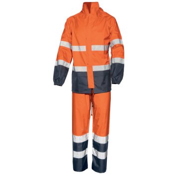 IS-01800 - Komplet przeciwdeszczowy GLARE AV z certyfikatem wysokiej widoczności i możliwością regulacji nogawek - 2 kolory - S-3XL