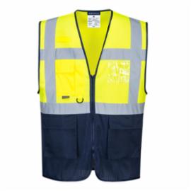 C377 - Kamizelka siatkowa dwukolorowa Executive - 2 kolory - XL-3XL