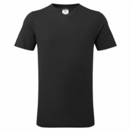 B197 - Bawełniana koszulka z dekoltem w serek - 2 kolory - S-3XL