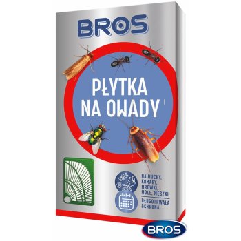 BROS-PLYTKA - Płytka na owady do zwalczania much, komarów, meszek oraz dorosłych osobników moli odzieżowych w pomieszczeniach
