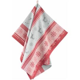 SDN-RENIFER - Ściereczka kuchenna świąteczna kolorystyka i wzornictwo 100% bawełny gramatura 200 g/m² - 50 cm x 70 cm