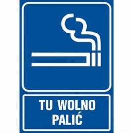 RB025BKPN - ZNAK - TU WOLNO PALIĆ 
