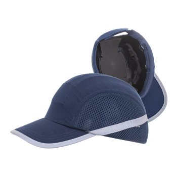 CZAPKA BUMPCAP Z SIATKĄ GR - Czapka ochronna BUMPCAP z siatka w kolorze granatowym