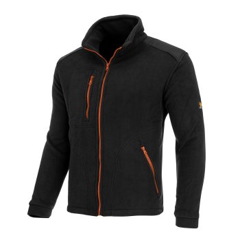 POLAR 350G CZARNY POMARAŃCZOWY - Polar 350g czarno-pomarańczowy wzmocniony - S-3XL