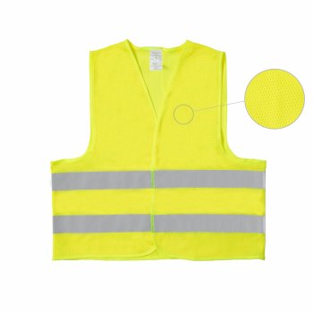 KAMIZELKA PROKAM MESH ŻÓŁTA - KAMIZELKA ODBLASKOWA SIATKOWA PROKAM MESH ŻÓŁTA - S-3XL