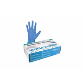 4MD ALO NI GLOVES - rękawice diagnostyczne nitryl 4MD Aloe blue s.M - S-XL