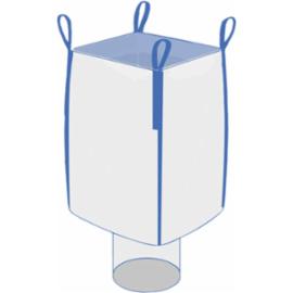BIG-BAG-OL-W - Kontener elastyczny wentylowany do transportu przechowywania drewna opałowego ziemniaków warzyw sypkich ładowność do 1000kg 140 g/m² - 95x95x185 cm