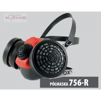 OXYLINE 756-R - PÓŁMASKA PRZECIWGAZOWA A1/A2