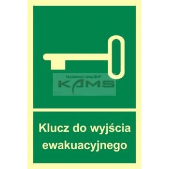 AC026 Klucz do wyjścia ewakuacyjnego.