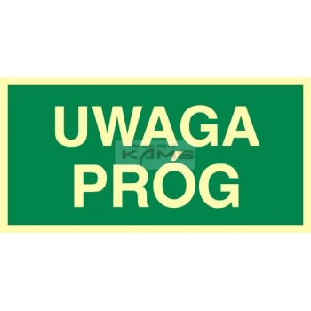 AC022 Uwaga próg (znak uzupełniajęcy).