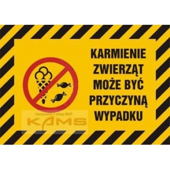 NC021 Karmienie zwierząt może być przyczyną wypadku.