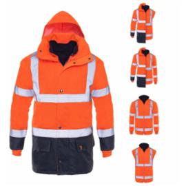 PROLUMO 5IN1 HVP - PROLUMO 5IN1 KURTKA OCIEPLANA POMARAŃCZOWA HVP ROZM. XXL - M-3XL