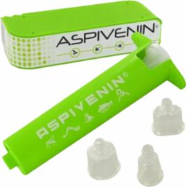 ASPIVIENIN - Miniaturowa pompka ssąca do usuwania jadów i toksyn 1 min. jad szerszenia, osy, pszczoły, komary, gzy, mrówki, meszki oraz pająki odsysa 2 min. kleszcze 3 min. żmij, pająków np. czarna...