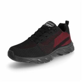 VERTIGO BLACK RED - półbuty rekreacyjne oddychający materiał tekstylny podeszwa lekka pianka EVA obuwie codzienne sportowe i rekreacyjne UNI - 36-47