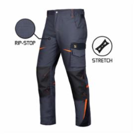 TITANFIT G SP - SPODNIE DO PASA szare elastyczna tkanina typu stretch splot RIP-STOP 6 kieszeni 58% bawełna 40% poliester 2% spandex 240 g/m² - 46-60