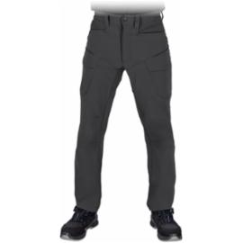 Męskie spodnie ochronne do pasa zamek guzik wyprofilowane kolana gumka pas kieszenie nylon elastan ciemnoszary fason SLIM LH-KAYMAN-T - 46-62