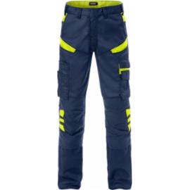 Spodnie ochronne męskie do pasa odblaski wiele kieszeni + na nakolanniki wstawki Cordura strecz 2555 STFP FRSTDS-2555 - 50-54