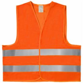KAMIZELKA PROKAM PRC-VEMESH - 100% poliestrowej dzianiny siatkowej 120 g/m² dwa pasy odblaskowe dookoła korpusu - M-2XL