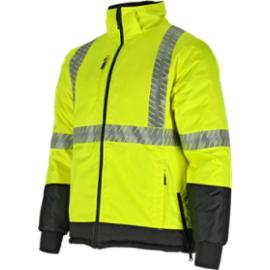 STLO-32088 - - Kurtka ocieplana ostrzegawcza przeciwdeszczowa męska REVERS J 2in1 STALCO PERFECT - S-4XL