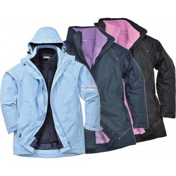 S571 Wielosezonowa damska kurtka Elgin 3w1 2 kolory - S-2XL.