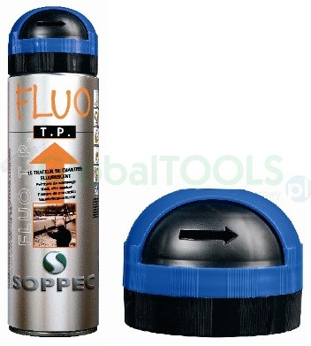 SOPPEC spray farba fluorescencyjny 500ml do oznaczeń - 6 kolorów. 