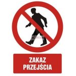 GC002 Zakaz przejścia.