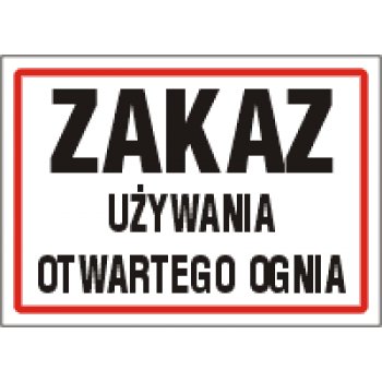 Magazyn paliw zakaz używania otwartego ognia