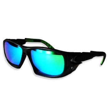 Okulary Univet 5X9 SPORT, soczewki zielone lustrzane