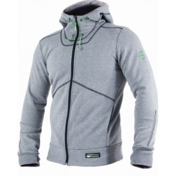 Męska bluza zapinana stały kaptur rękawy otwory na kciuki odblaski 3M ocieplana od wewnątrz polarem SPARTAN M - S-3XL.