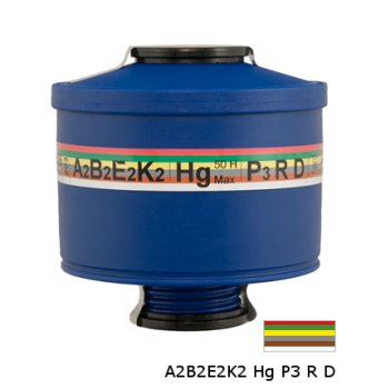 Filtropochłaniacz 203 A2-B2-E2-K2-HG-P3 RD Spasciani gwint RD40