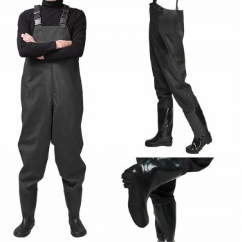 Spodniobuty, antypoślizgowa podeszwa, regulowane szelki, długość 130cm, 100% PVC - 43, 44, 45.