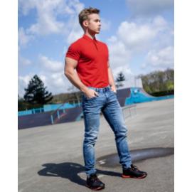 ARDON®ZIDYN - Męska koszulka polo z wstępnie pranej bawełny odporniejszej na blaknięcie kolorów materiał z silikonowym wykończeniem 100 % bawełna pika 200 g/m² - S-5XL