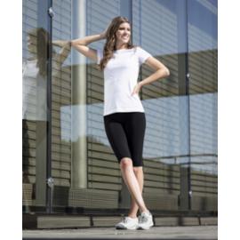 ARDON®ALDRI H2355 - Elastyczne spodnie damskie 3/4 z podwyższonym pasem bawełniany streczowy materiał lekki przewiewny i miły w dotyku - XS - XS-3XL