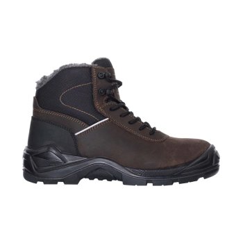 ARDON®LEADERWIN S3 CI SRC G3393 - Zimowe skórzane trzewiki robocze NUBUCK PODESZWA PU/PU wodoodporne antypoślizgowe wkładka antyprzebiciowa - 36-48