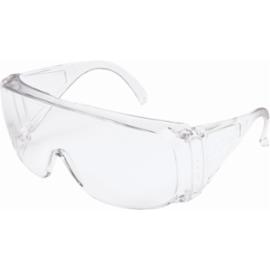 BASIC - okulary ochronne, bezbarwna szybka, dostosowane do noszenia okularów korekcyjnych.