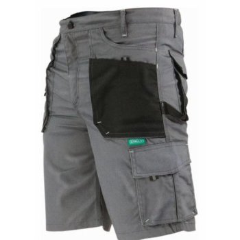 Szorty potrójne szwy, liczne kieszenie chwyty na młotek klucze elementy odblaskowe 