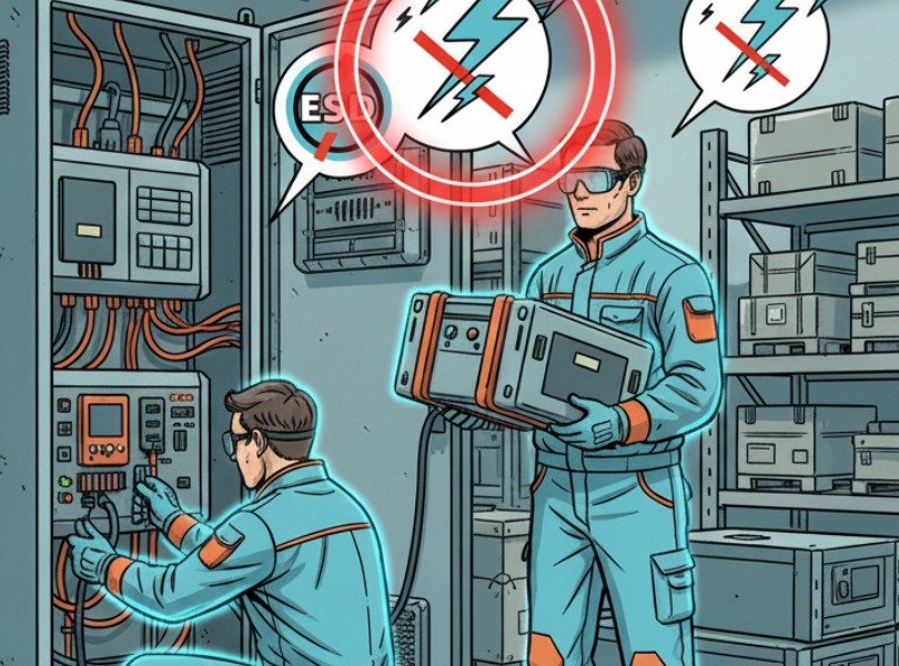 Jak chronić elektronikę w magazynach energii? Kluczowa rola odzieży ESD