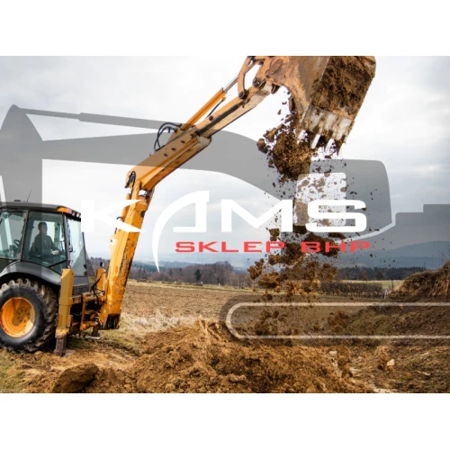 Kamizelka, kask, buty – kompletne wyposażenie BHP operatora koparki i pracownika przy wykopie