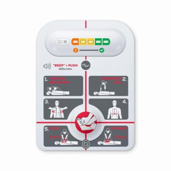 Czujnik uciśnięć wsparcie resuscytacji można połączyć z defibrylatorem LifePAD CPR - 21×16cm (A5)