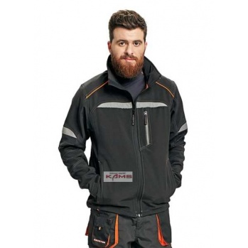 EMERTON KURTKA SOFTSHELOWA Z ODBLASKOWYMI ELEMENTAMI - S-3XL.