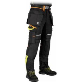 HARVERCOOL-T - spodnie ochronne męskie do pasa 8 kieszeni kieszenie na nakolanniku wzmocnienia Oxford 100% poliester odporne na przetarcia odblaski 65% poliester 35% bawełna 290 g/m² - 46–62