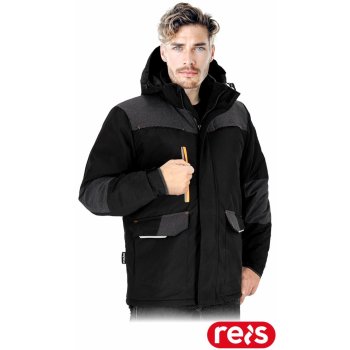 HOWALD - Męska kurtka ochronna ocieplana tkanina 100% poliester powlekany membraną TPU 142 g/m2 7 kieszeni pikowana podszewka zapinana na zamek dodatkowe zapięcie na rzepy odblaski - M-3XL